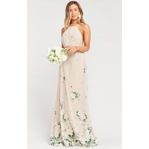 NWOT SMYM Amanda Maxi Bouquet Toss Floral Dress